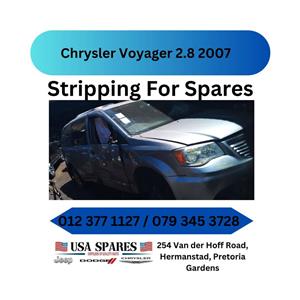 Chrysler Voyager 2.8 2007   Stripping for Spares   