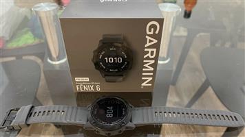 Garmin Fenix 6 Pro Solar 47mm Slate Gray GPS Sports Watch [Very Good - Warranty