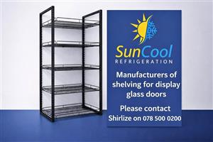 Display glass door Shelving