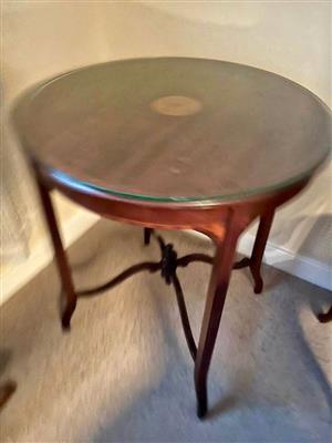 Antique lamp table