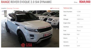2013 Land Rover Range Rover Evoque 5 Door Evoque 2 0d Se Dynamic