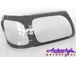 Toyota Hilux 2005 to 2010 Carbon Headlight Shields
