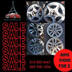 SALE- Set of 2 Rims 