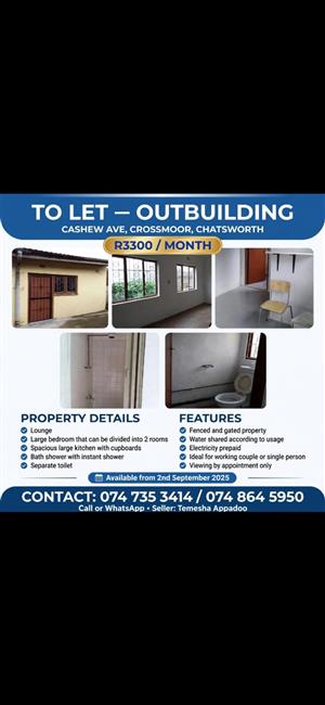 Outbuilding for rent