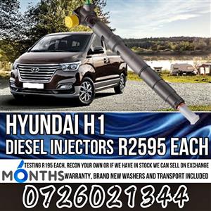 Hyundai H1 diesel injectors for sale on exchange or we can recon yours