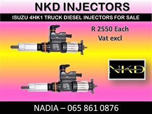Isuzu 4HK1 diesel injectors for sale or recon.