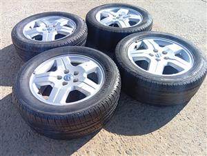 Dodge caliber 4 set of rims and tyres 17 inches 