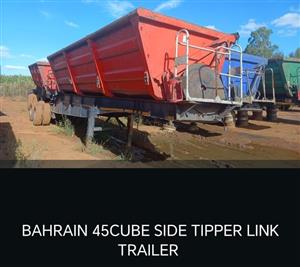 Bahrain 45 cube side tipper link trailer