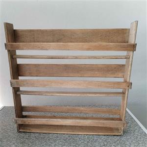 Rustic bamboo 3 tier 22 spice rack