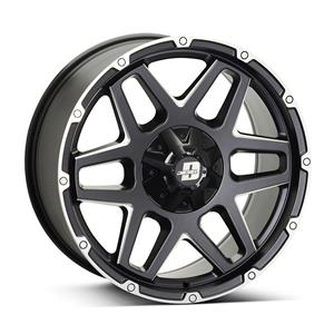 17″ SSW S375 Colorado 6/139 Matt Black with Silver Trim Alloy Wheels