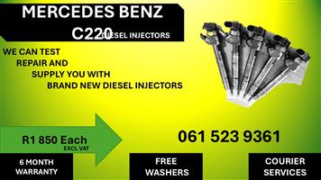Injectors for Mercedes C220 Bosch for sale with 6 months warranty. 