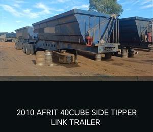 2010 Afrit 40 cube side tipper trailer link