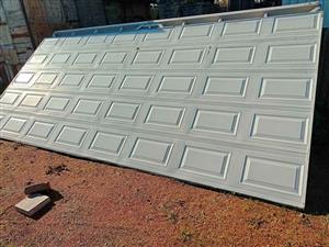 4.76m Double steel garage door