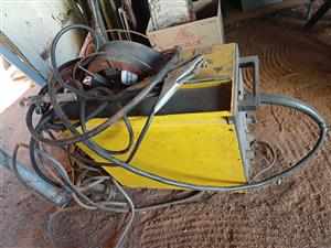 Brazing welder in working condition