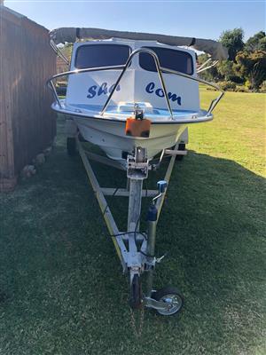 Fully functional Sportster Cabin Cruiser with a 40HP Yamaha outboard motor.  