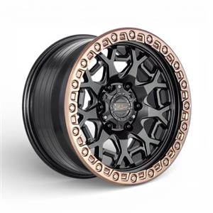 17″ A-Line Force 6/139 Satin Black Bronze Lip Flow Forming Alloy Wheels