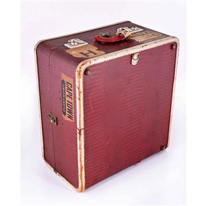 Maroon 'Meteor Hippo luggage' suitcase