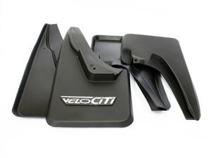 VW Golf 1 Velociti Chrome Badge Mudflaps (set)