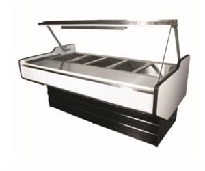 4 DIVISION FLAT GLASS BAIN MARIE (1600x1100x1350mm)-4DFGBM	