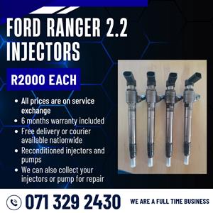 FORD RANGER 2.2 INJECTORS FOR SALE WITH WARRANTY 
