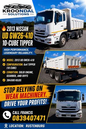 2013 Nissan UD GW26-410