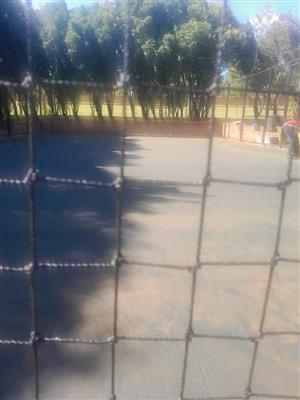 Tennis court  materials and resurfacing 
