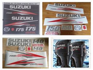 Suzuki Four Stroke Outboard Motor stickers decals vinyl graphics kits 