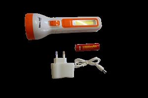 Torch rechargeable with side lamp