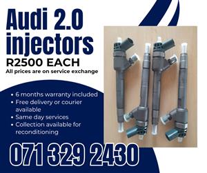 AUDI 2.0 INJECTORS WITH WARRANTY INCLUDED