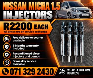 NISSAN MICRA 1.5 INJECTORS FOR SALE WITH WARRANTY 