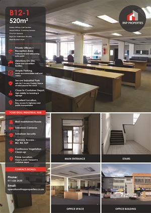 B12-1 – 520m² Flexible Office, Training, Church Space To Let