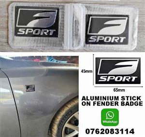 Lexus F Sport side fender badges emblems