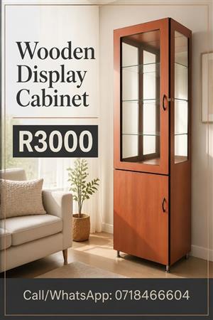 Wooden display cabinet 