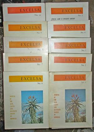 Excelsa No.1 to 10 Journal Of The Aloe, Cactus & Succulent Society Of Rhodesia