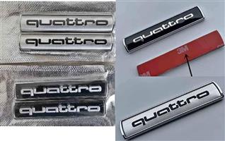Audi Quattro badges accessories