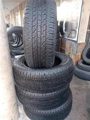 4 X 275/55/20 Yokohama bakkie tyres with sufficient thread 