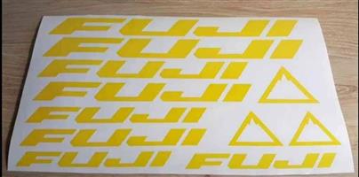 Fuji Bicycle frame stickers decals graphics