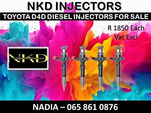 TOYOTA D4D DIESEL INJECTORS FOR SALE OR EXCHANGE OR RECON