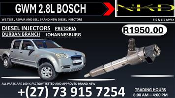 GWM 2.8L BOSCH DIESEL INJECTORS ON REPAIR WITH A WARRANTY 
