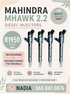 MAHINDRA MHAWK 2,2 DIESEL INJECTORS FOR SALE