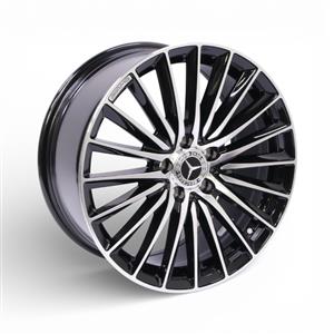 18″ Zm18 5/112 Black Machine Face Alloy Wheels