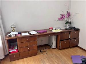 Solid wood home office desk