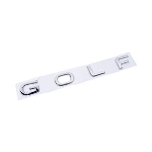 Chrome Golf Letters Sticker Badge (18x2cm)