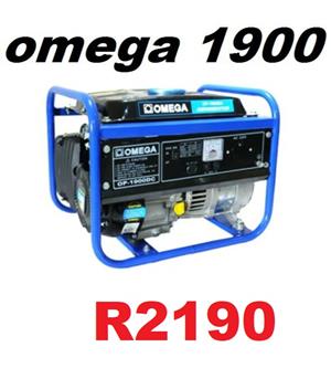 Omega 1.9KW 4-Stroke Generator OP-1900DC  Omega OP-1900DC, with forced air cooli