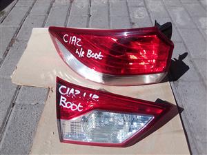 2021 SUZUKI CIAZ INNER AND OUTER TAIL LIGHTS LEFT SIDE FOR SALE 