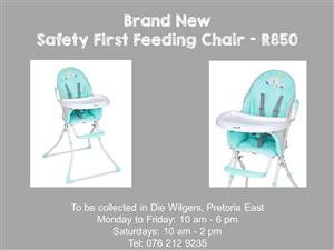Brand New Safety First Feeding Chair 