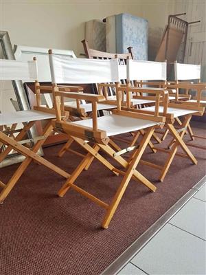 Director / makeup chairs. There  are only three available