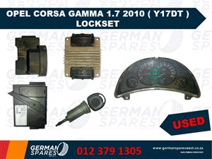 OPEL CORSA GAMMA 1.7 (Y17DT) USED LOCKSET FOR SALE