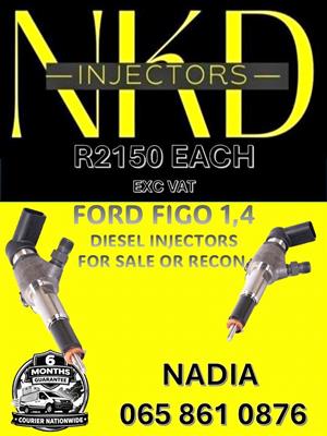 FORD FIGO 1,4 DIESEL INJECTORS FOR SALE OR RECON