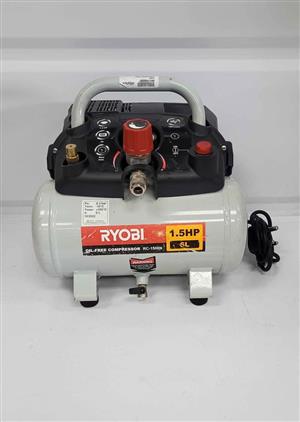 Ryobi RC-1506N 1.1kW oil-free air compressor.
